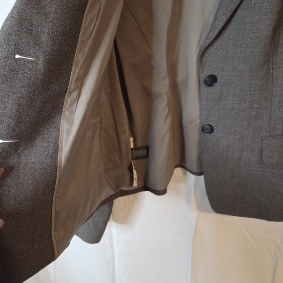 Ann Taylor Women's Wool Blend Two Button Charcoal Blazer Size 14 - Picture 5 of 12